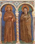 GIOTTO di Bondone Saint Francis and Saint Clare oil